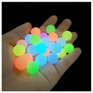 15mm 20pcs Luminous Beads Baby Teething Glow In The Dark Silicone Loose Beads DI