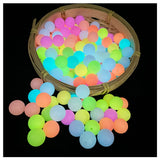 15mm 20pcs Luminous Beads Baby Teething Glow In The Dark Silicone Loose Beads DI