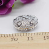 15mm 2pcs/lot Women's CZ-inlaid Pearl Bracelet Buckle