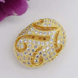 15mm 2pcs/lot Women's CZ-inlaid Pearl Bracelet Buckle