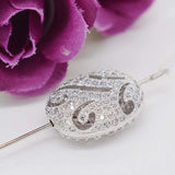 15mm 2pcs/lot Women's CZ-inlaid Pearl Bracelet Buckle