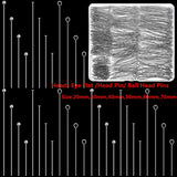 Stainless Steel Eye Flat Head Pin Ball Head Pins 50-100Pcs