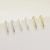 15mm 925 Sterling Silver Smooth Single Ring Earring Hooks for Jewelry Making