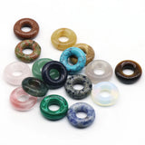 15mm Big Hole Lucky Buckle Charms Reiki Healing Chakra Pendants
