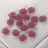 15mm Camellia Frosted Transpare Loose Beads DIY Jewelry Making Tool