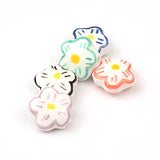 15mm Flower Ceramic Beads DIY Pendant for Jewelry Making