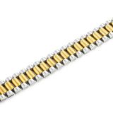 15mm Stainless Steel Bracelet for Men in Gold/Silver