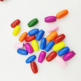 15mm Cartoon Colorful Wood Beads for DIY Girls Jewelry Making