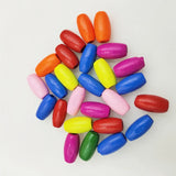 15mm Cartoon Colorful Wood Beads for DIY Girls Jewelry Making