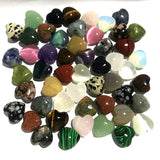 15mm Heart Shape Crystal Chakra Healing Stone Pendant