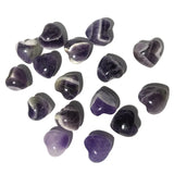 15mm Heart Shape Crystal Chakra Healing Stone Pendant