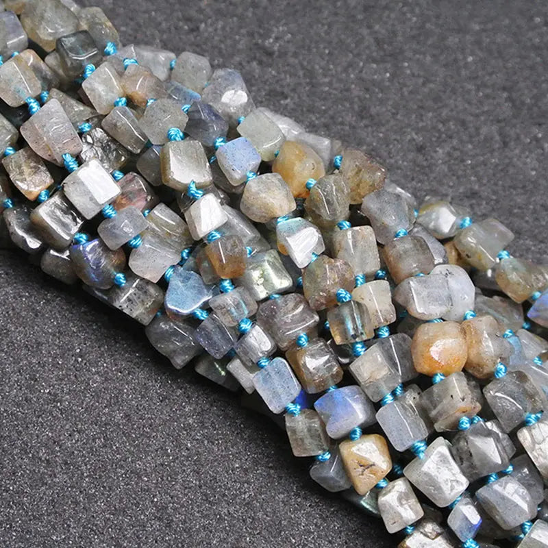 15mm Gray Labradorite Beads for Jewelry Making Bracelet Women Gift