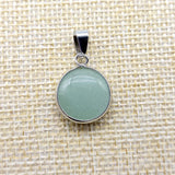 15mm Rose Quartz Tiger's Eye Stone Pendants Charms for DIY Earrings Necklace