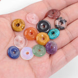 15mm Crystal Quartz Donut Pendant for Jewelry Making