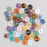 15mm Crystal Quartz Donut Pendant for Jewelry Making