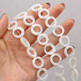 15mm Natural Shell Mother-of-pearl Beads for Jewelry Making