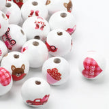 15mm Wood Beads St. Patrick's Day Easter Graduation Patriotic Wooden Beads