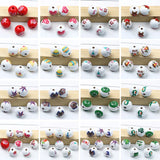 15mm Wood Beads St. Patrick's Day Easter Graduation Patriotic Wooden Beads