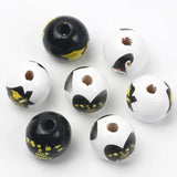 15mm Natural Wood Beads Round Spacer Red Green Charms for Jewelry Making DIY