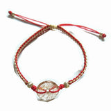 15mm Copper Rutilated Quartz Donut Charm Bracelet