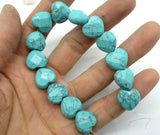 15mm Natural Stone Heart Beads for DIY Jewelry Making