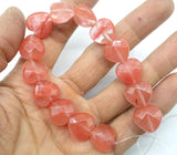 15mm Natural Stone Heart Beads for DIY Jewelry Making