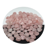 15mm Rose Natural Quartz Heart Shape Crystal Pendant