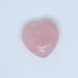 15mm Rose Natural Quartz Heart Shape Crystal Pendant