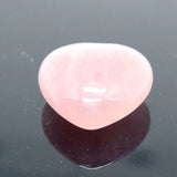 15mm Rose Natural Quartz Heart Shape Crystal Pendant