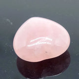 15mm Rose Natural Quartz Heart Shape Crystal Pendant