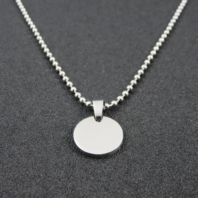 15mm Stainless Steel Blank Dog Tags Pendant