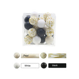 15mm Silicone Teething Beads Baby Teether Necklace Pacifier Clip BPA Free DIY