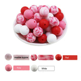 15mm Silicone Teething Beads Necklace BPA Free for DIY Jewelry Making