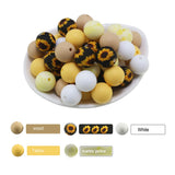 15mm Silicone Teething Beads Necklace BPA Free for DIY Jewelry Making