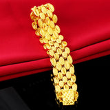 15mm Wide Chain Bracelet Men Women Jewelry Classic Gift