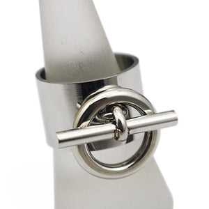 15mm Width Knot Ring 316L Stainless Steel Silver Colour Women Jewelry R10041