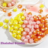 15mm Candy Gilt Love Acrylic Round Beads DIY Jewelry Accessories