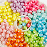 15mm Candy Gilt Love Acrylic Round Beads DIY Jewelry Accessories