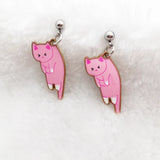 15pcs 12X25mm KC Alloy Enamel Cat Charm For Jewelry Making DIY