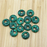 15pcs Crystal Agates Pendant Safety Buckle Multicolor DIY Jewelry