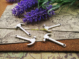 15pcs 3D Mini Hammer Tibetan Silver Plated Pendants Antique DIY Jewelry Making
