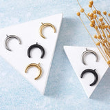 15pcs 304 Stainless Steel Charms Double Horn/Crescent Moon for DIY Jewelry