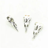 15pcs 3D Skull Birdhead Charms Vintage Metal Zinc Alloy Pendant Charms