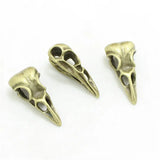 15pcs 3D Skull Birdhead Charms Vintage Metal Zinc Alloy Pendant Charms