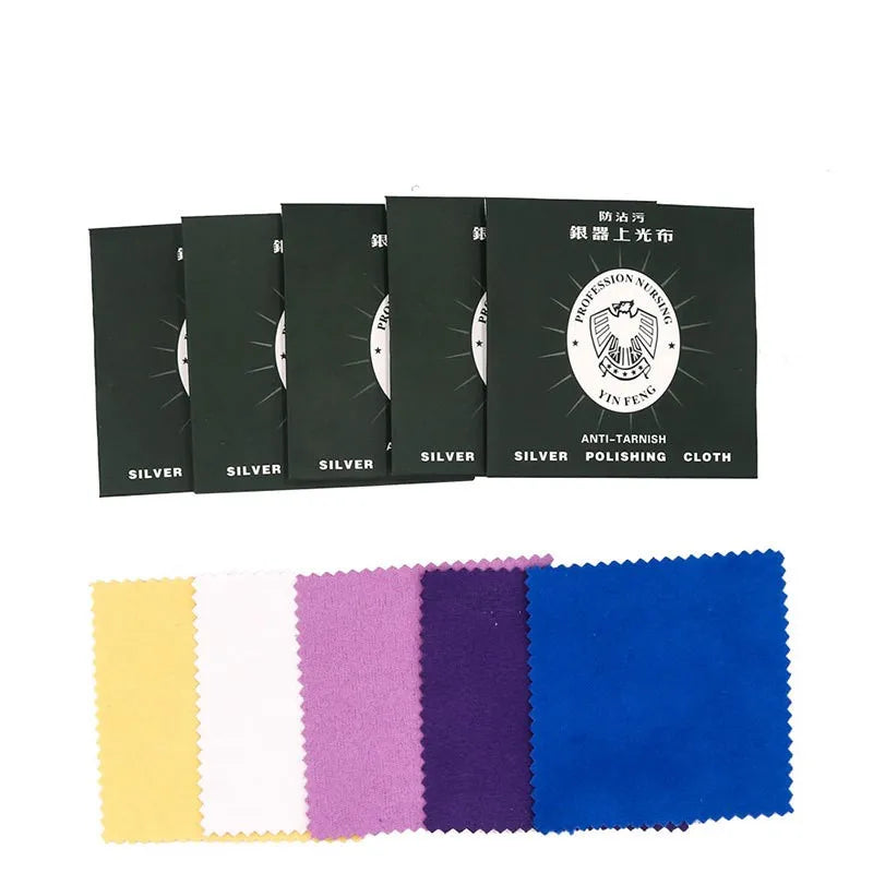 15pcs 8.5*8.5cm Silver Polish Cleaner Cloth Craft Metal Jewelry Tool