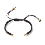 Adjustable Braided Cord Bracelet Set for Jewelry Making