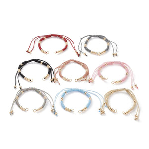 15pcs Adjustable Braided Cords for Bracelet Making