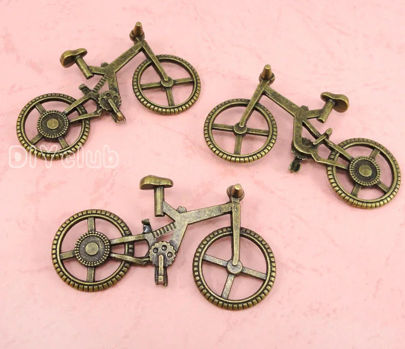 15pcs Antique Bronze Bicycle Charms Pendant Bike Charms 51x28mm
