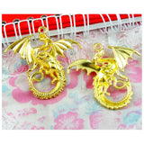 15pcs Dragon Charms Pendant for DIY Jewelry Making Findings