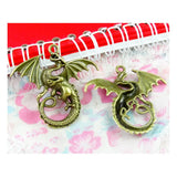 15pcs Dragon Charms Pendant for DIY Jewelry Making Findings